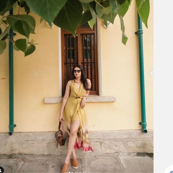 Zara tie dye cut out midi dress NWT - Picture 5 of 13